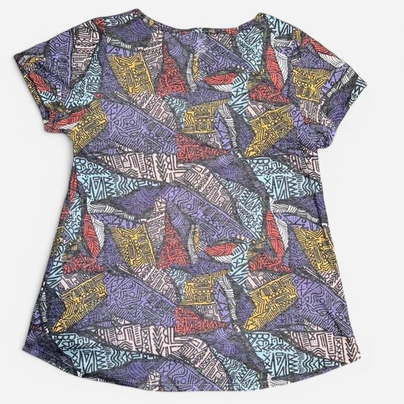 Lularoe “Classic Tee” Women's Multi-Colored Short Sleeve Shirt - Picture 4 of 6